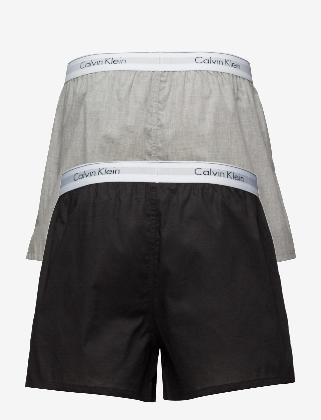 calvin klein modern cotton logo elastic detail shorts in gray