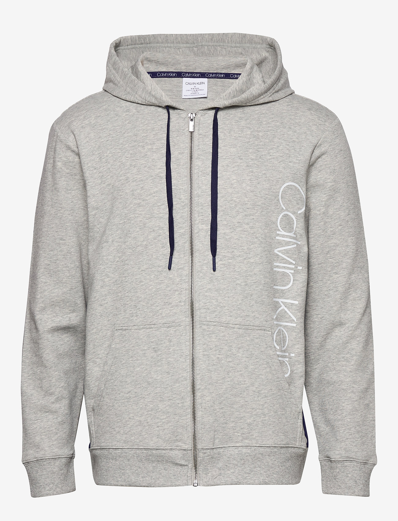 calvin klein grey zip hoodie