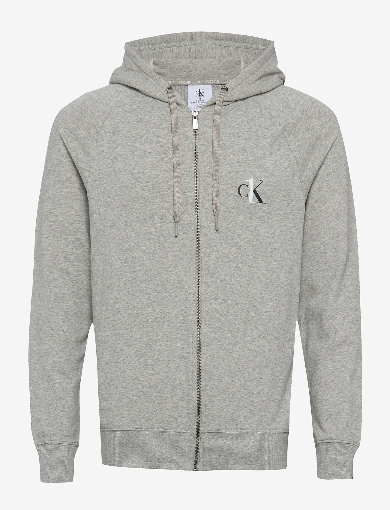 grey calvin klein zip hoodie