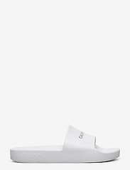 white calvin klein slides