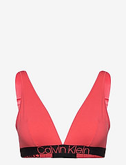pink calvin klein triangle bra