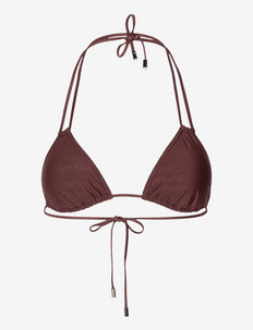 TRIANGLE-RP - triangle bikinis - tonal logo dark raisin