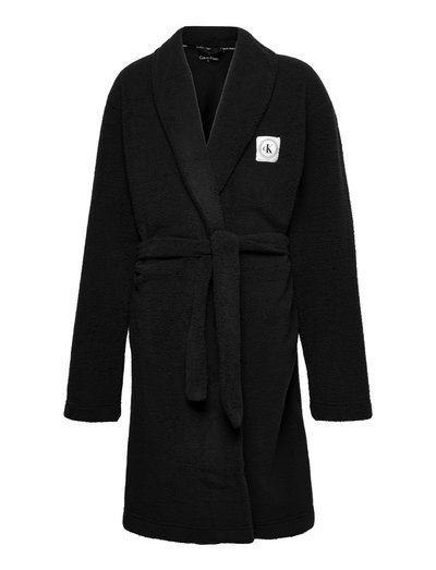 calvin klein black dressing gown