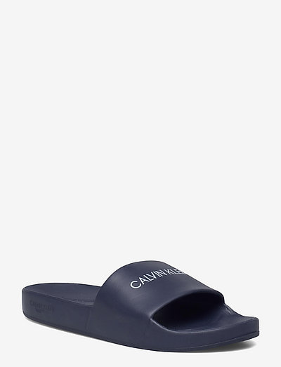 calvin klein sliders mens black