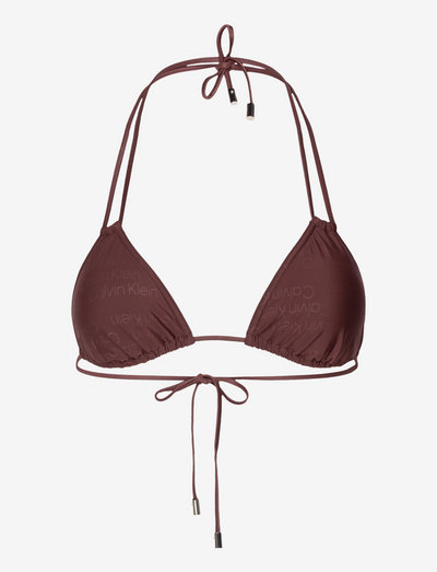 TRIANGLE-RP - dreieck-bikini-oberteile - tonal logo dark raisin