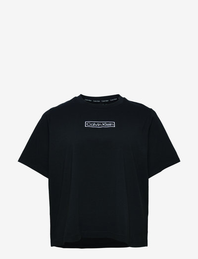 S/S CREW NECK (PLUS) - t-shirts - black