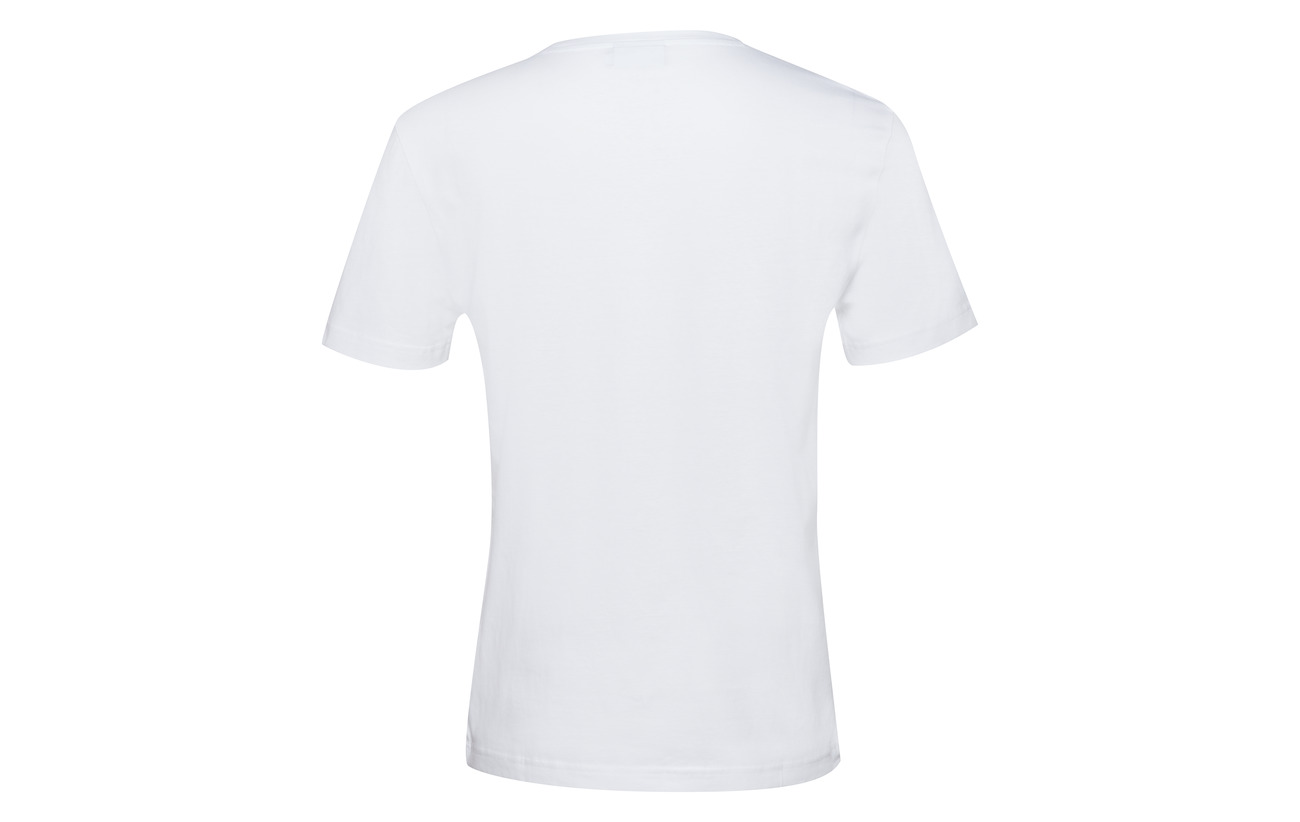 Heather Cotton T Calvin Mid Chest Grey Logo Klein aF8W0AB