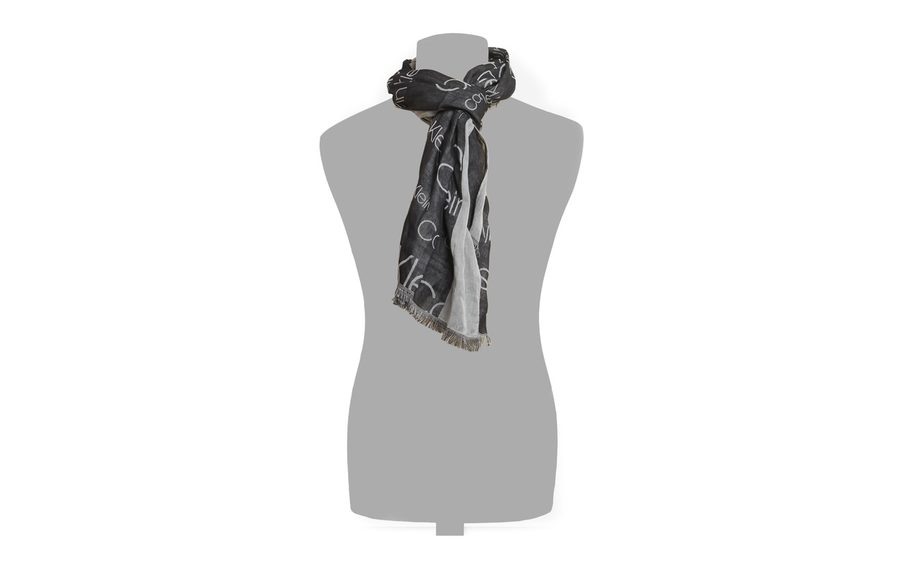 Klein ScarfblackCalvin Jaquard Klein Jaquard Logo Logo ScarfblackCalvin pSMVzqU