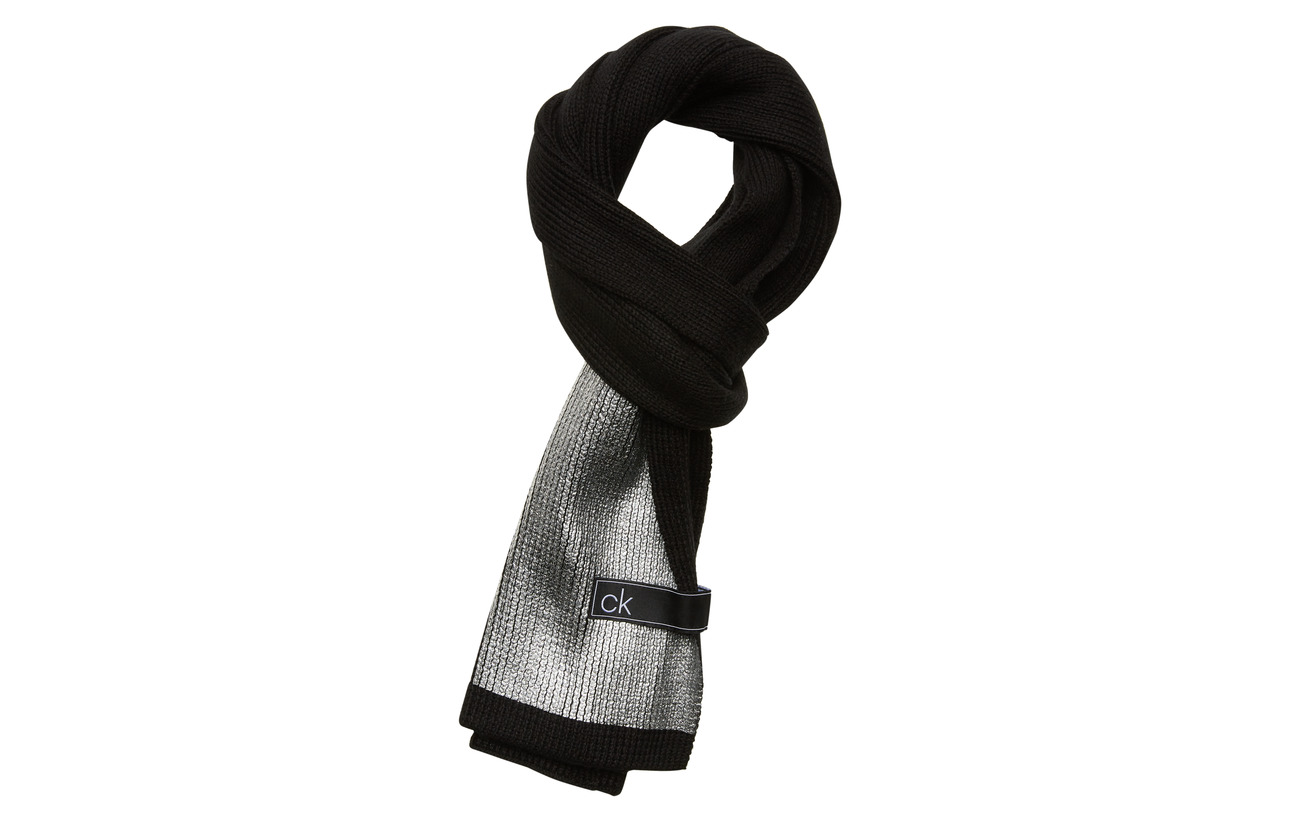 calvin klein black scarf