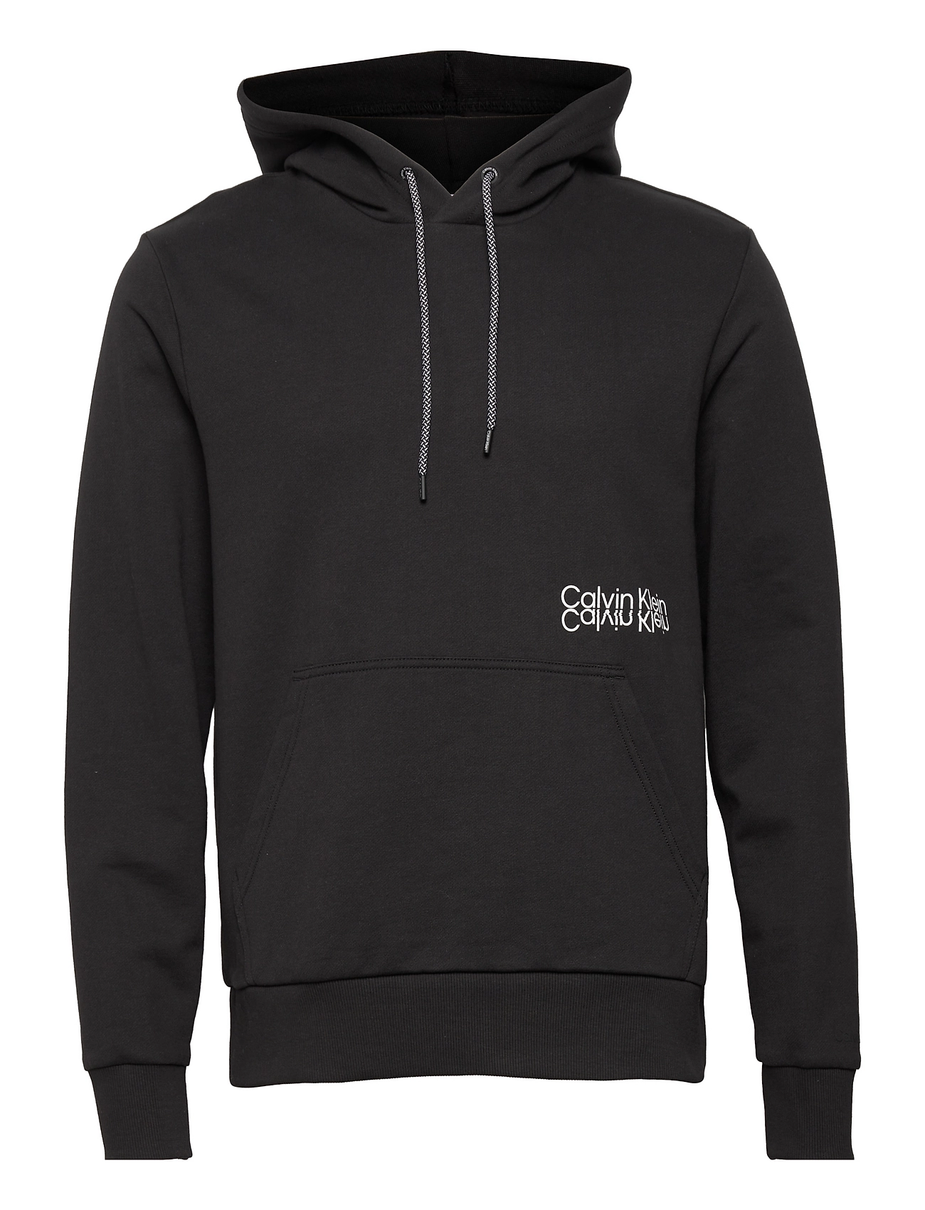 calvin klein mirrored logo hoodie