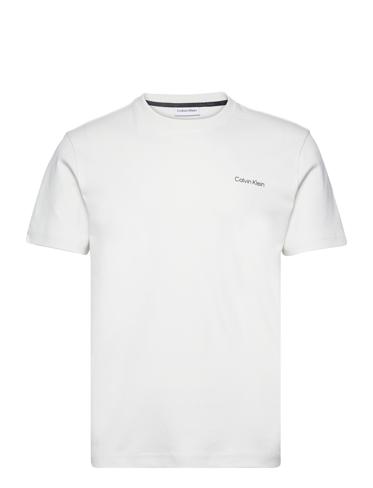 Micro Logo Interlock T-Shirt Tops T-Kortærmet Skjorte White Calvin Klein
