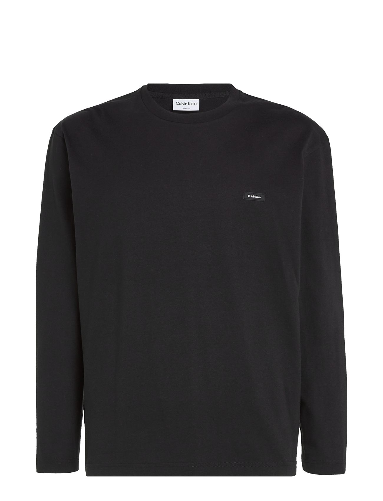 Cotton Comfort Ls T-Shirt Tops T-Langærmet Skjorte Black Calvin Klein