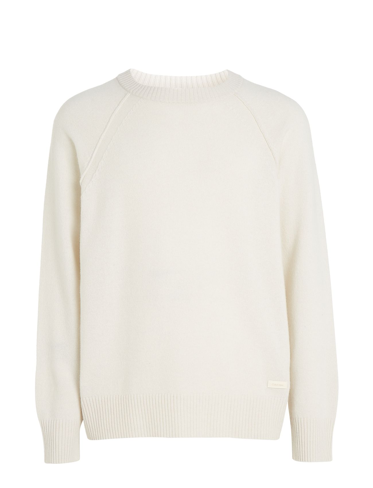 Recycled Wool Comfort Sweater White Calvin Klein
