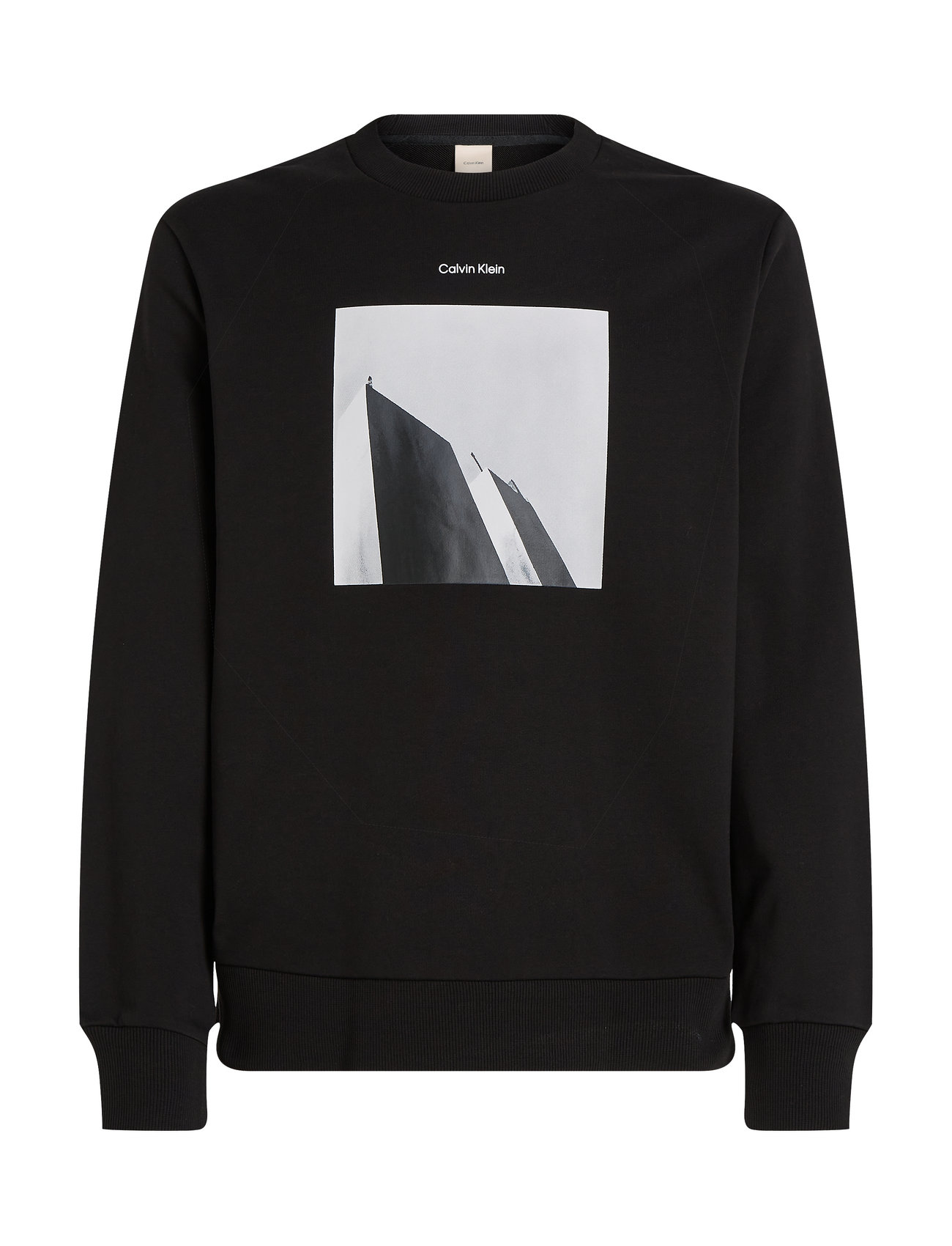 City Photo Print Sweatshirt Tops Sweatshirts & Hoodies Sweatshirts Black Calvin Klein