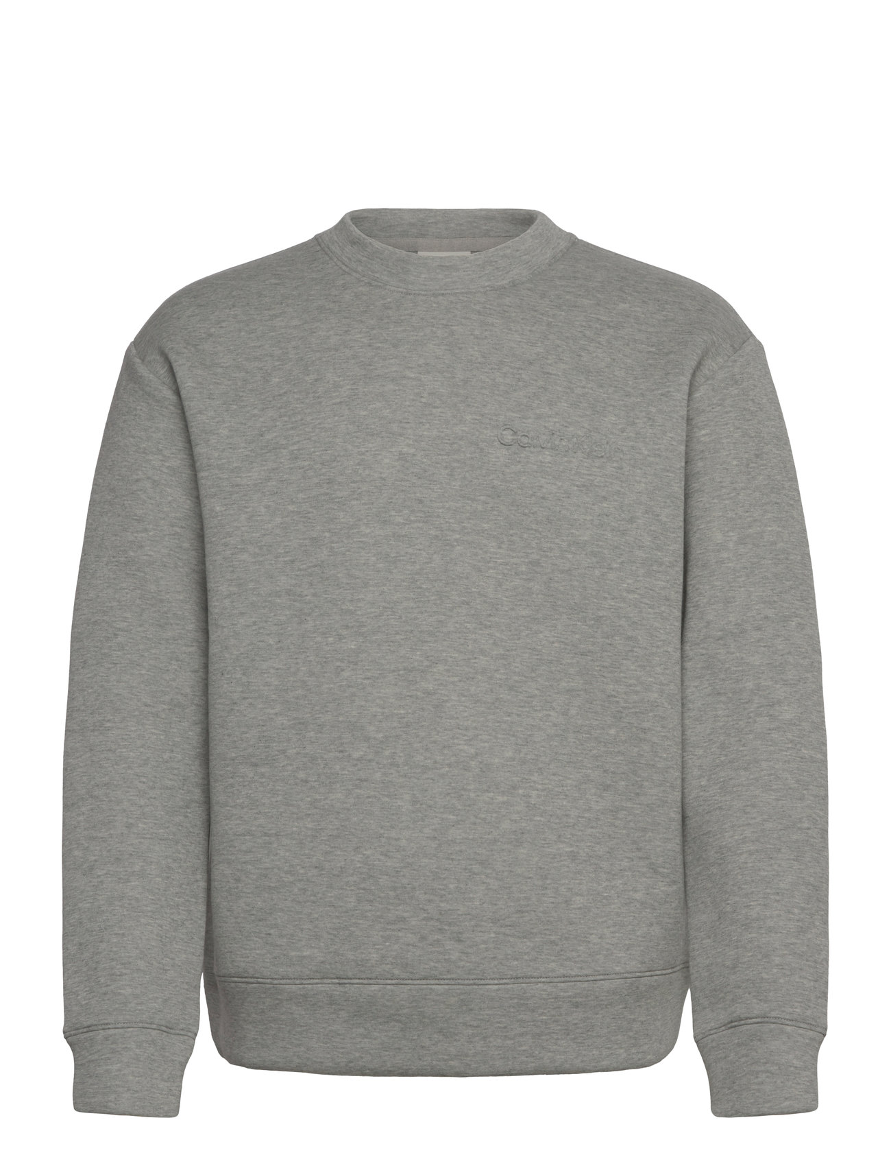 Spacer Embossed Logo Sweatshirt Grey Calvin Klein