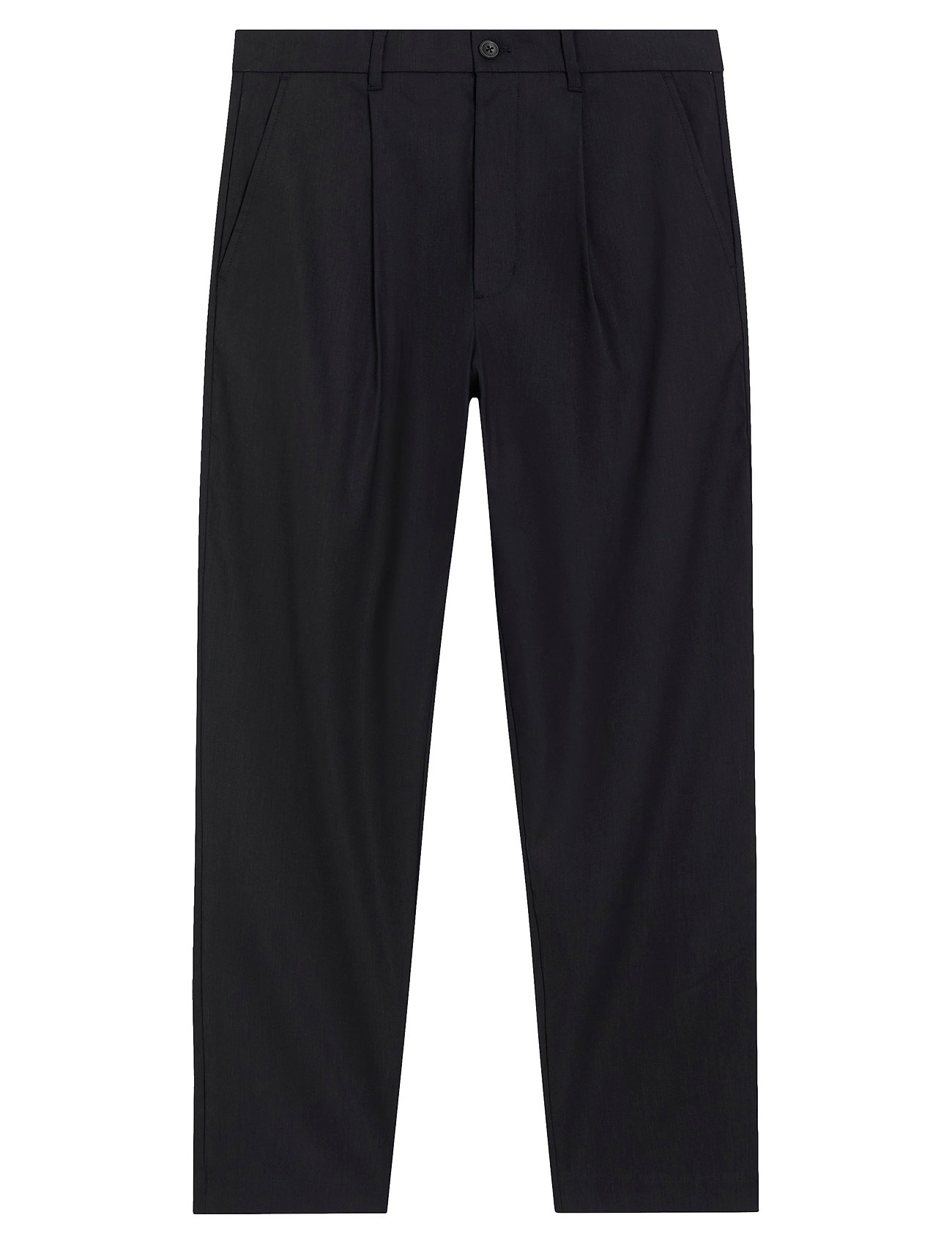CALVIN KLEIN Linen Lyocell Stretch Tapered Schwarz - 28x32 - Herren