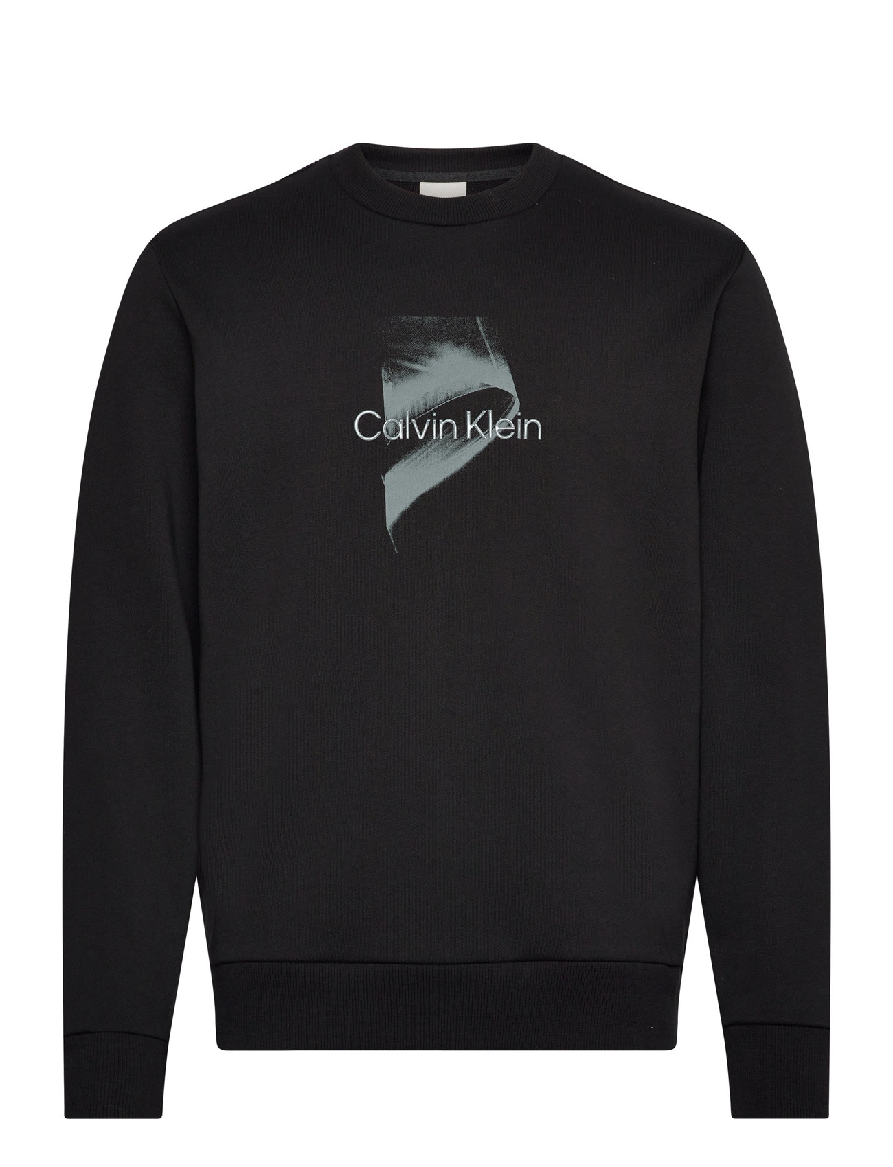 Calvin Klein Raised Gel Logo Sweatshirt Svart