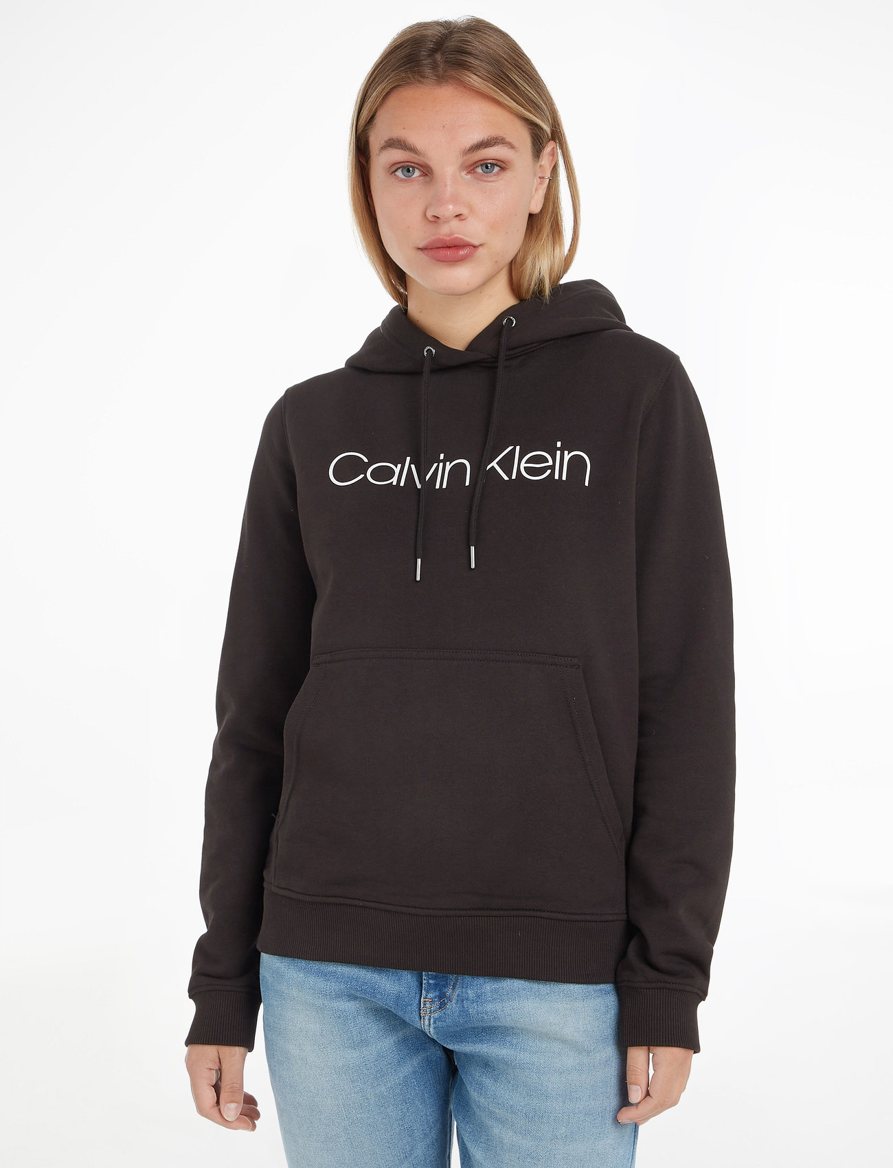 bryder daggry Rejsende købmand selvbiografi Calvin Klein Core Logo Ls Hoodie - Hættetrøjer - Boozt.com