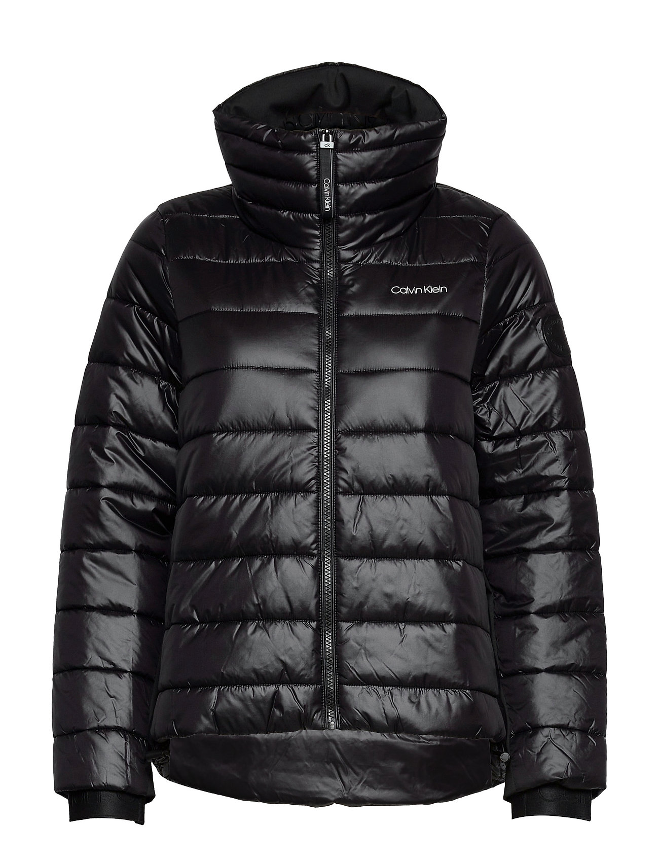 Seasonal Sorona A-Line Jacket Vuorillinen Takki Topattu Takki Musta Calvin Klein