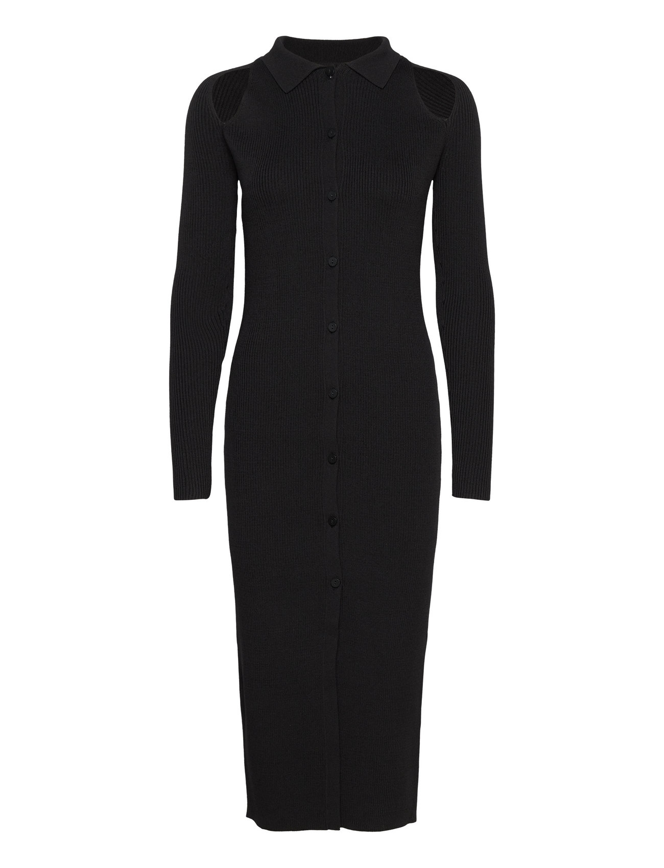 Calvin klein button hot sale front midi dress