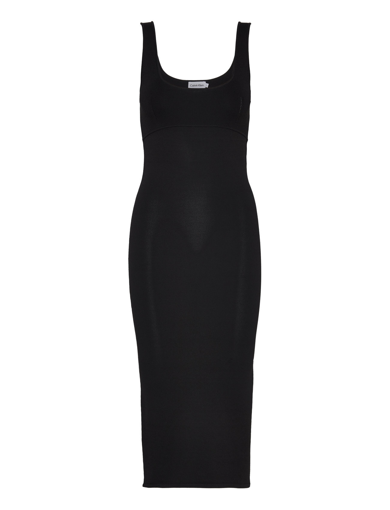 Sensual Knitted Bodycon Dress Black Calvin Klein