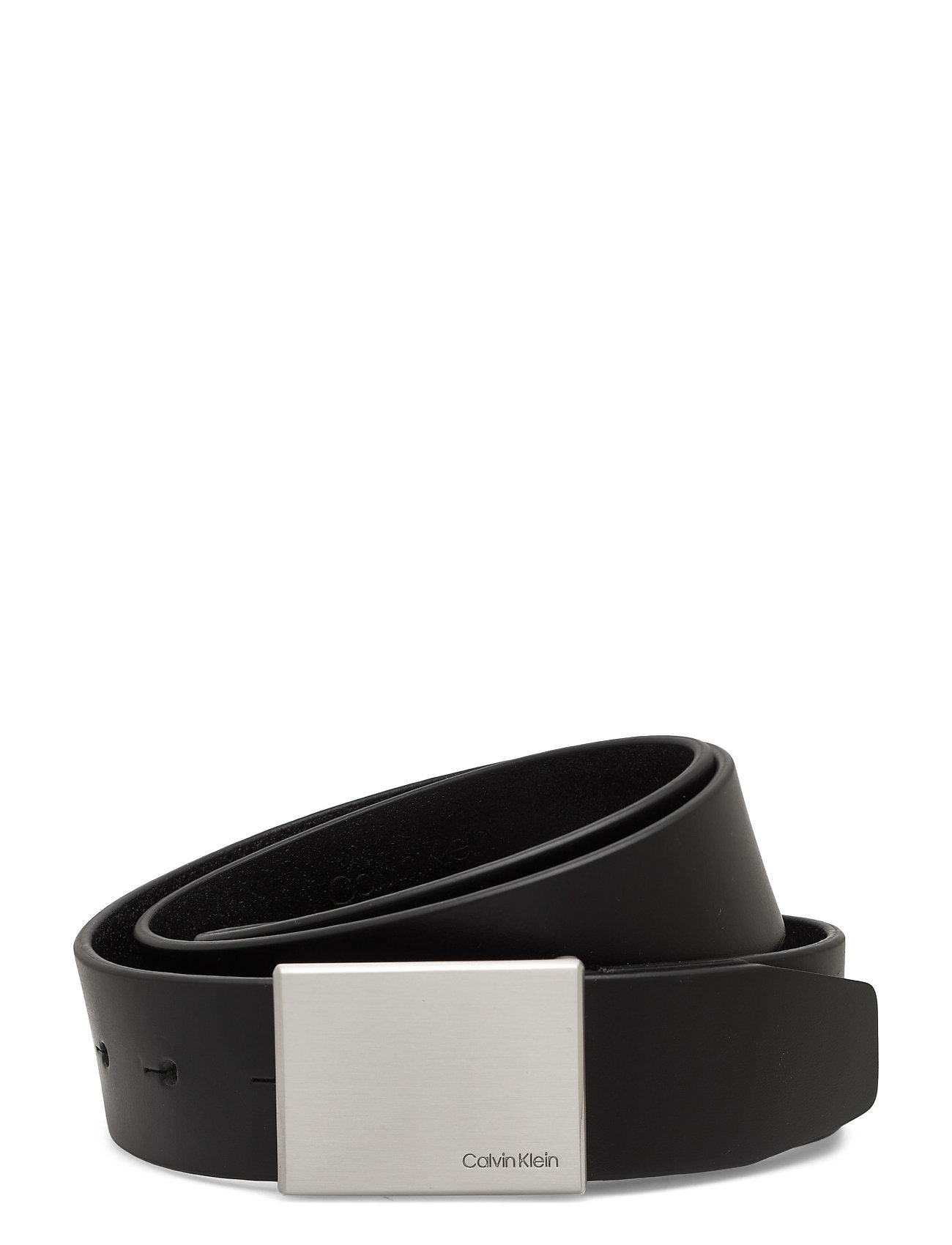 CALVIN KLEIN Formal Plaque Gürtel 3.5Cm Schwarz - 80 - Herren