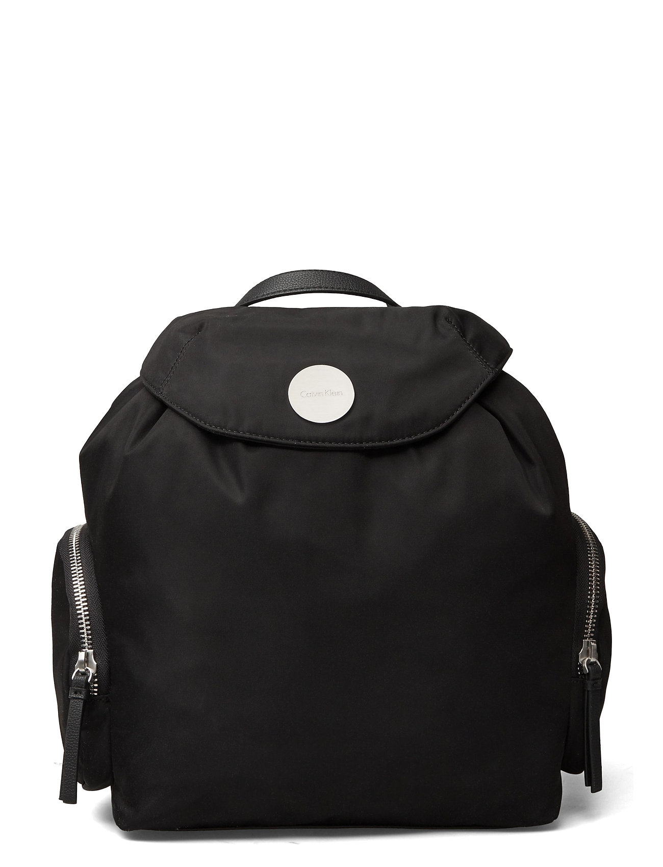 calvin klein black nylon backpack