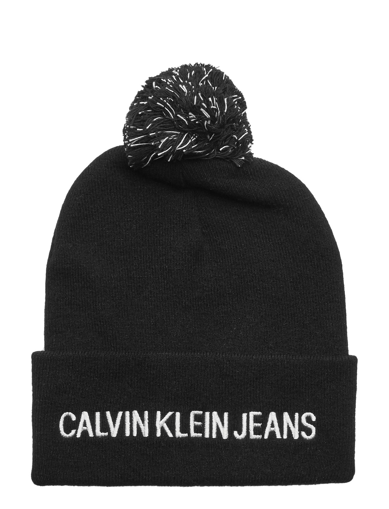 calvin klein pom pom beanie