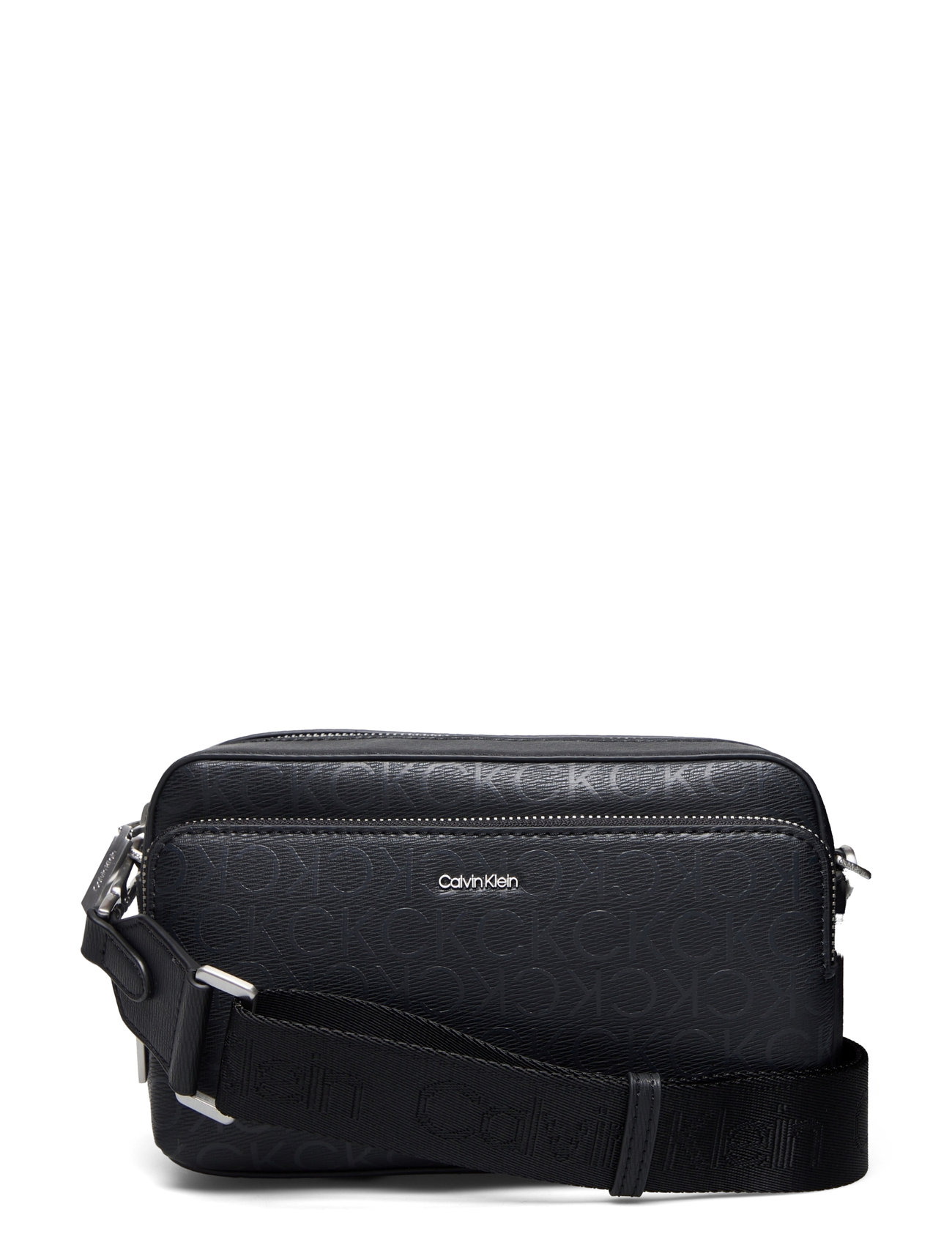 Ck Must Camera Bag Lg Epi Mono Bags Crossbody Bags Black Calvin Klein