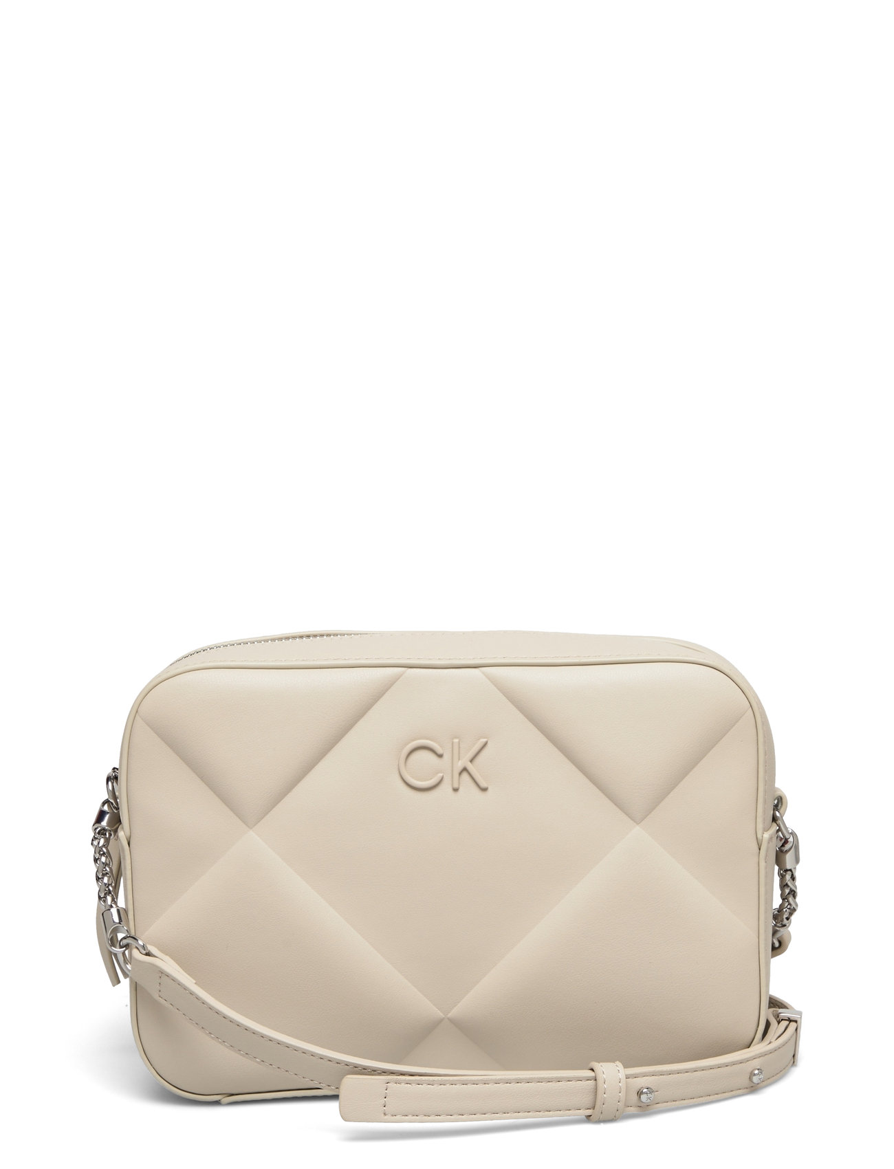 Quilt Camera Bag Bags Small Shoulder Bags-crossbody Bags Beige Calvin Klein