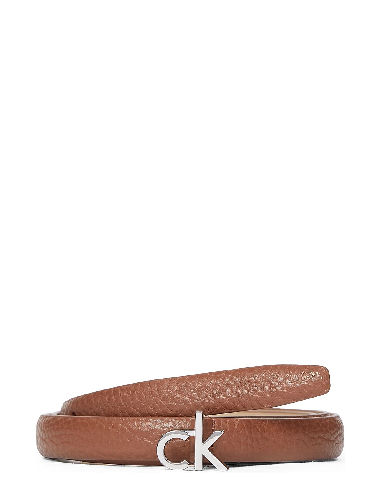 Calvin Klein Ck Thin Belt 1.5Cm Pebble Brun