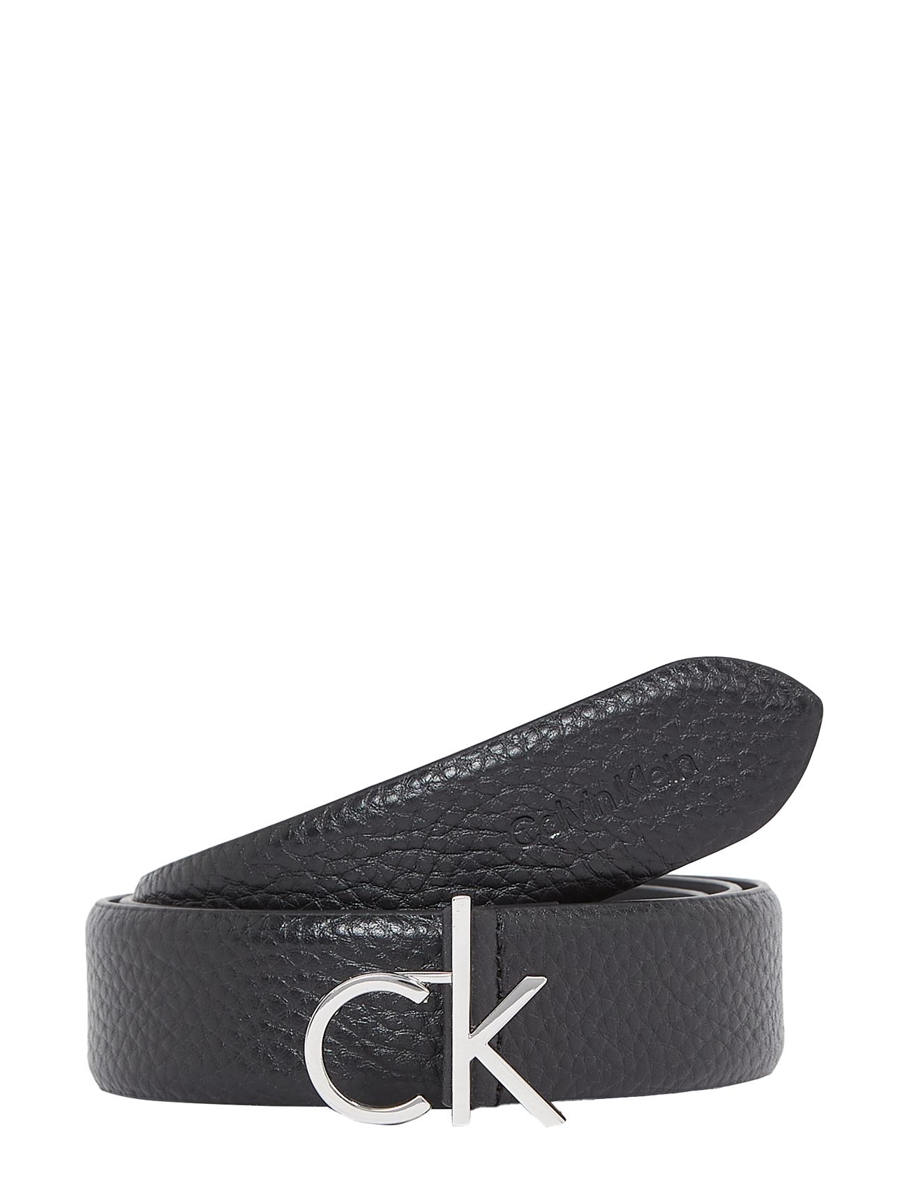 Calvin Klein Ck Logo Buckle Belt 3.0_Pbl Svart