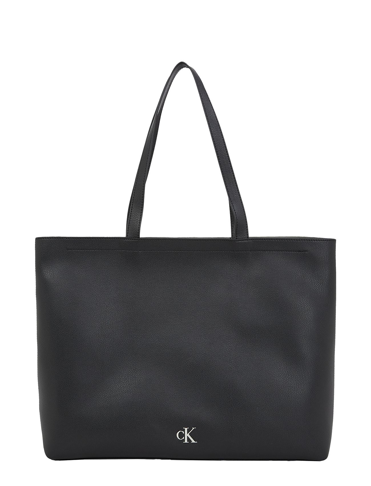 Calvin Klein Minimal Monogram Slim Tote34 T Svart