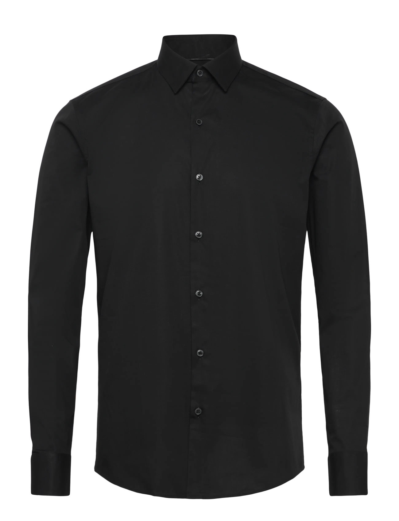 Calvin Klein Slim Esntl Poplin Nos Str Sld, 43, Black, Skjorter > Business Shirts, Herre