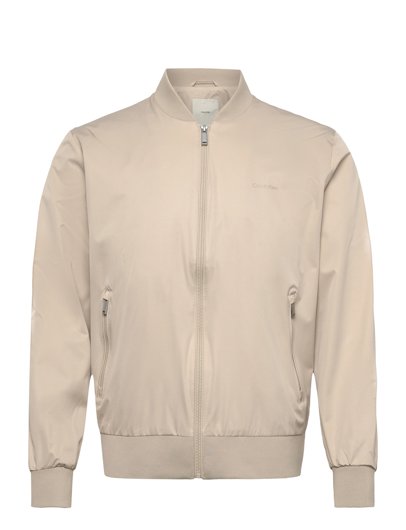 Calvin Klein Ls Matte Bomber Jacket, L, Beige, Jakker > Bomberjakker, Herre