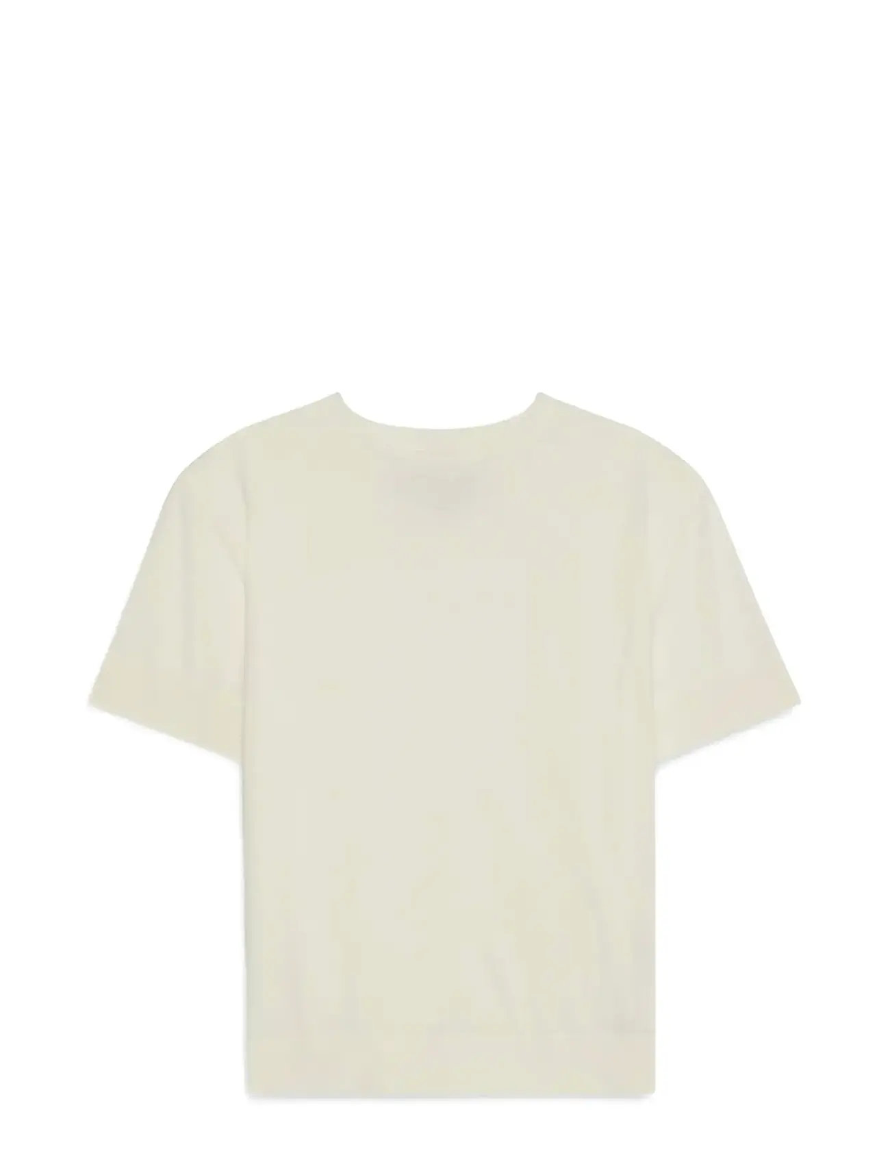CALVIN KLEIN Ss Silk Baumwolle Crew Tee Cream - XL - Damen