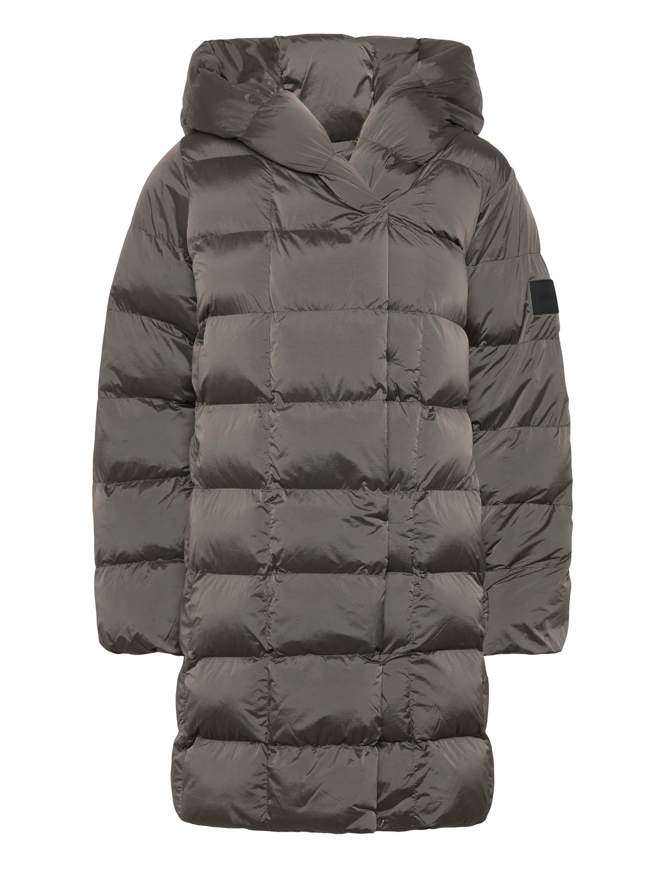 CALVIN KLEIN Shine Wrap Mid Puffer Grau - XXL - Damen