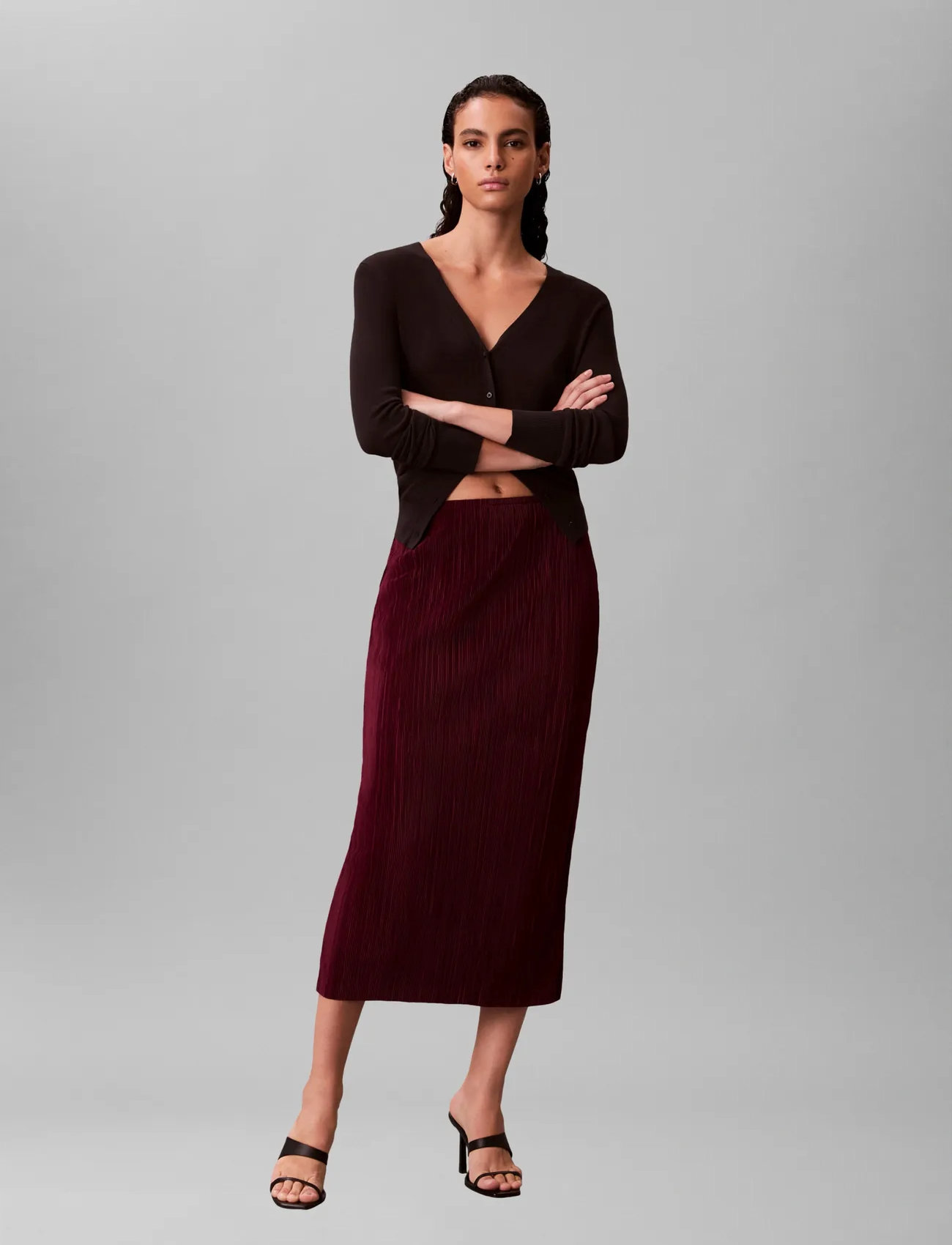 Calvin Klein Plisse Midi Skirt 1