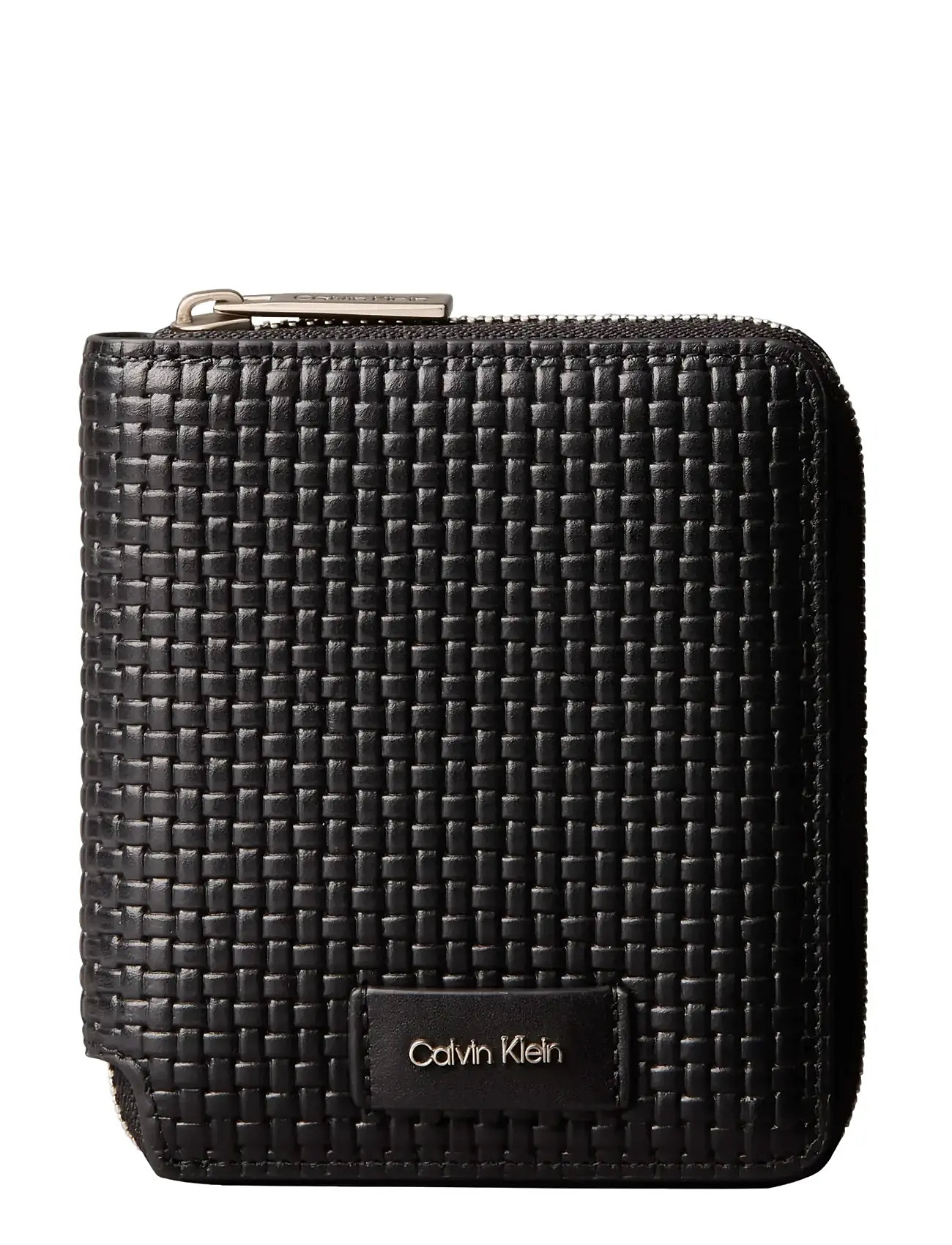 CALVIN KLEIN Embossed Woven Zip Billfold Schwarz - One Size - Herren