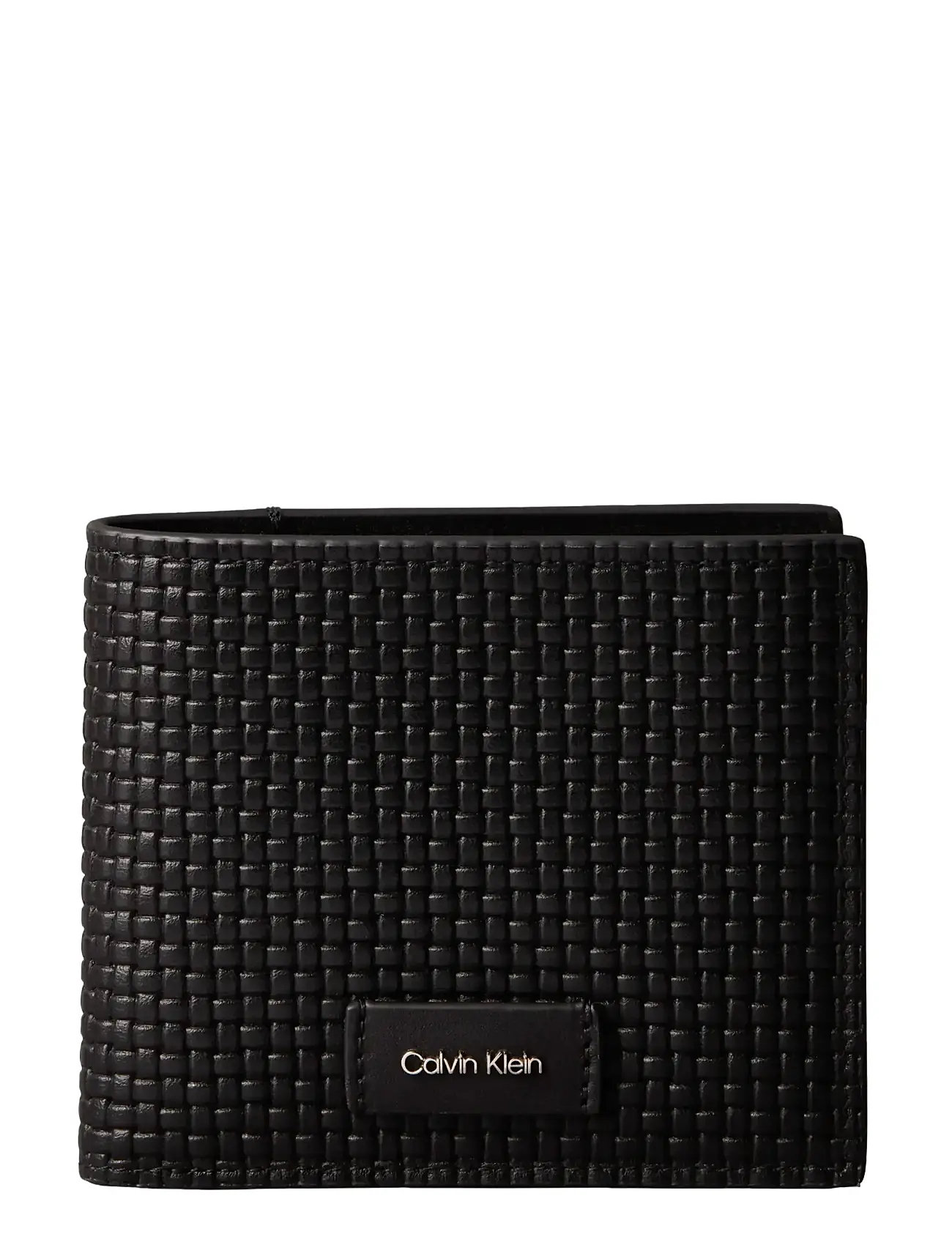 Calvin Klein Embossed Woven Billfold W/ Coin, One Size, Black, Punge > Klassiske Punge, Herre
