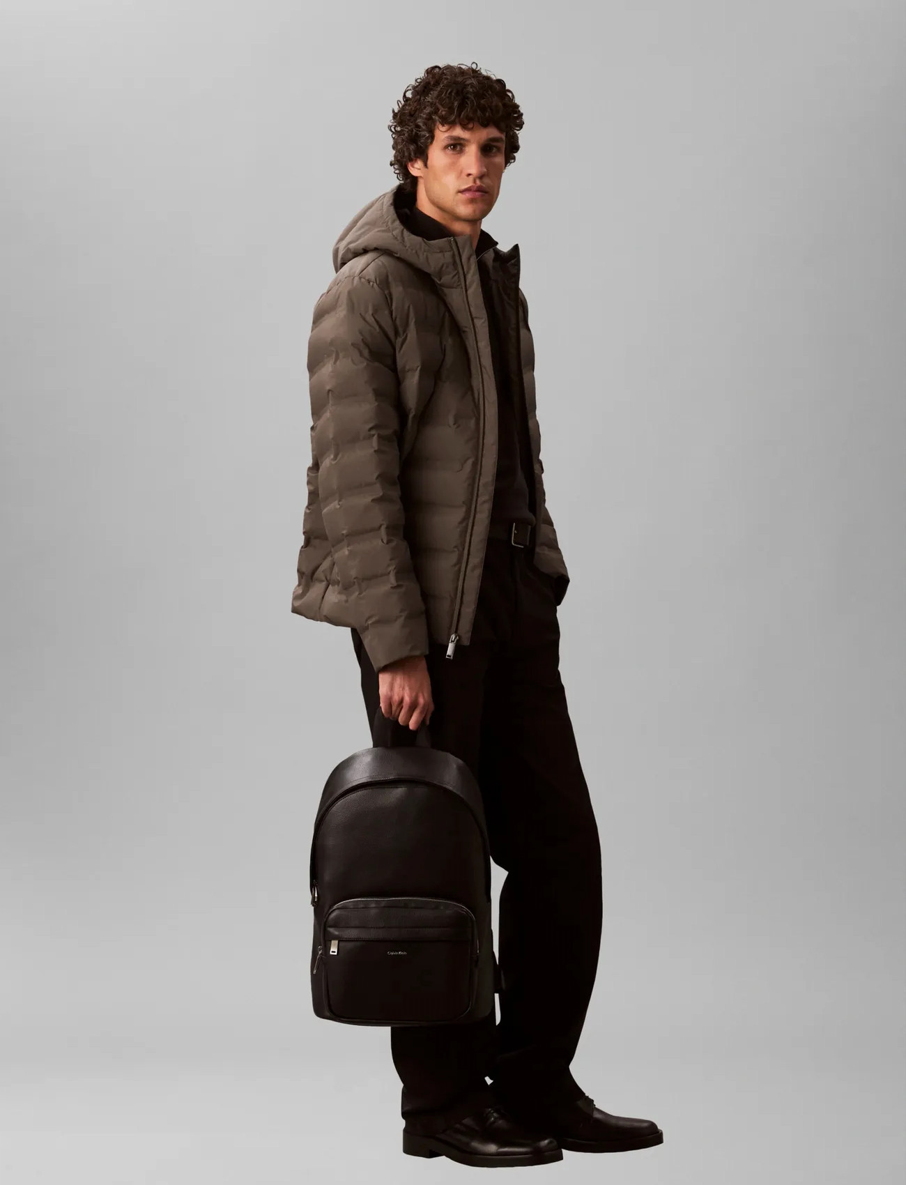 Calvin Klein Raised Round Backpack, One Size, Black, Tasker > Rygsække, Herre