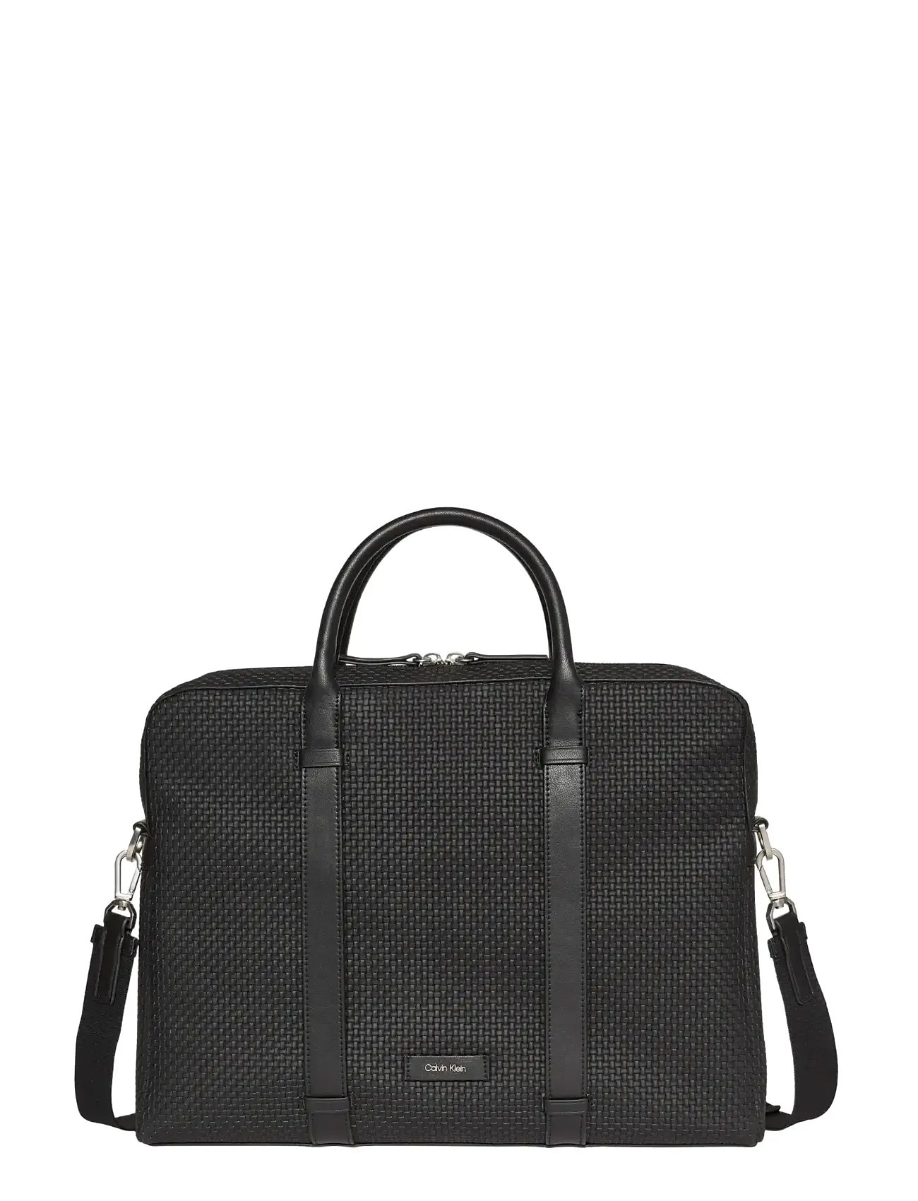 CALVIN KLEIN Embossed Woven Commuter Grau - One Size - Herren