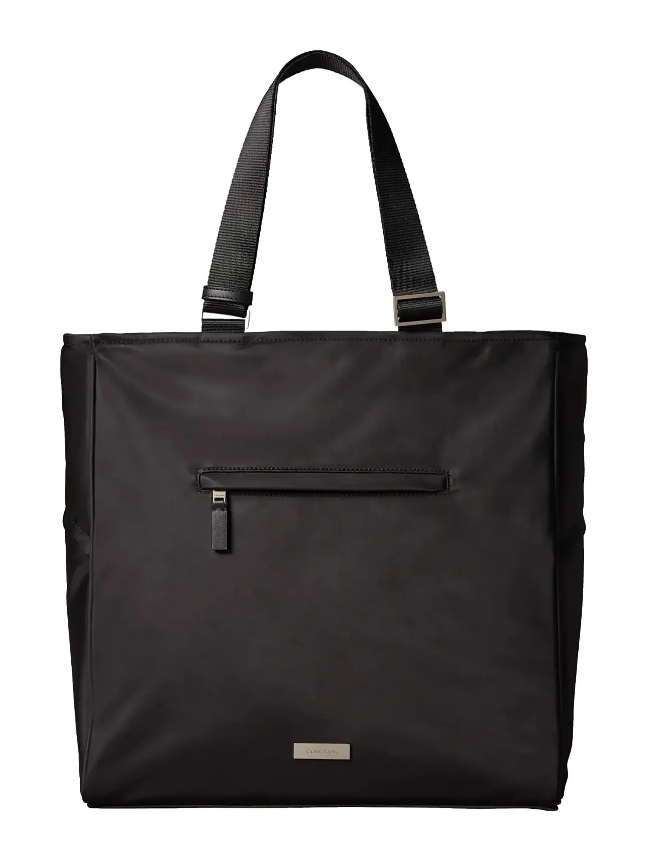 Calvin Klein Sleek Pocket Tote, One Size, Black, Tasker > Shoppere, Herre
