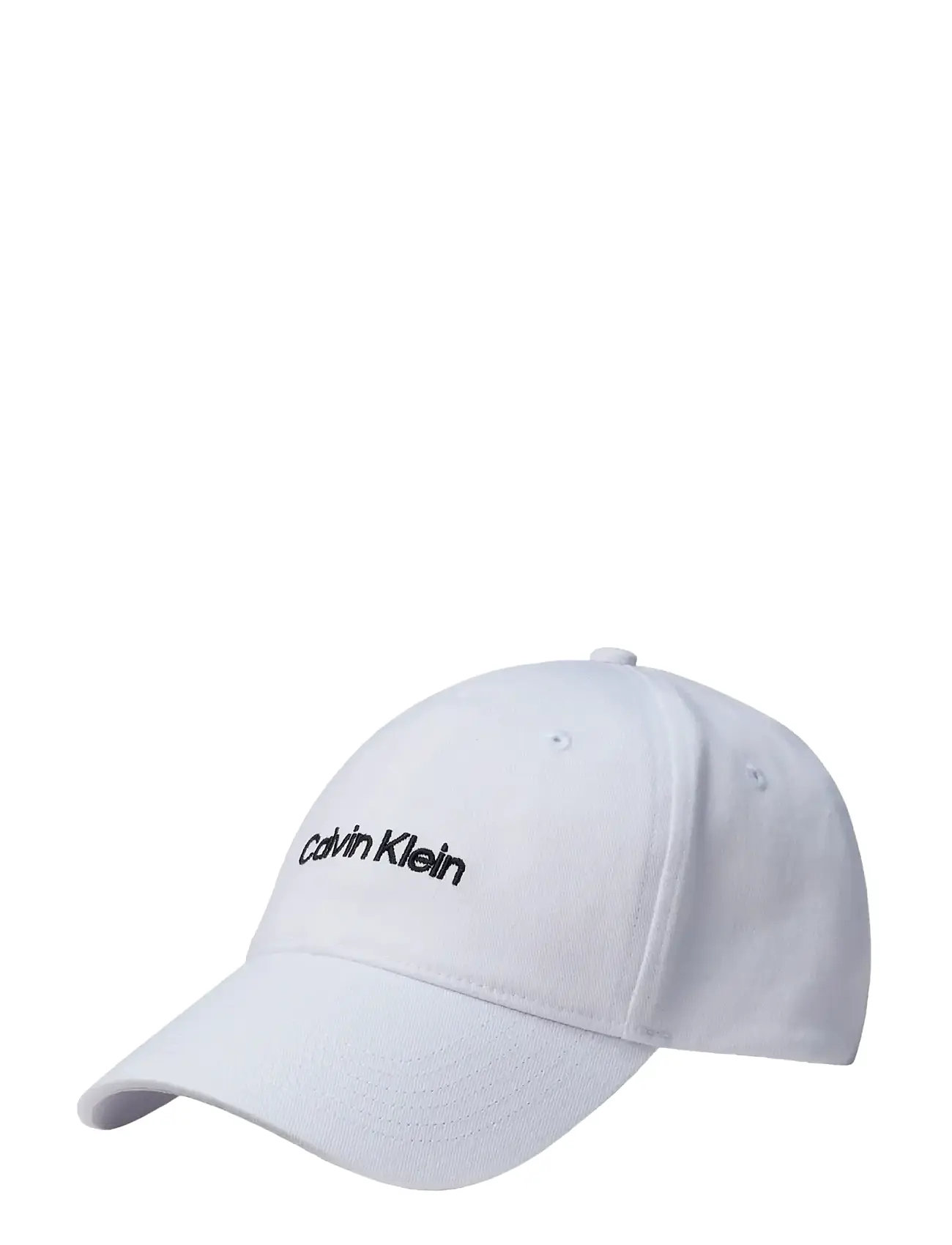 Calvin Klein Logo Embroidery Baseball Cap, One Size, White, Hovedbeklædning > Kasketter, Herre