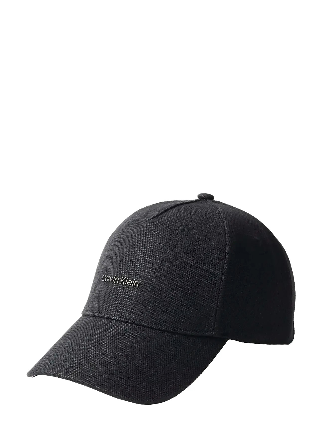 Calvin Klein Canvas/Pu Standard Logo Cap, One Size, Black, Hovedbeklædning > Kasketter, Herre