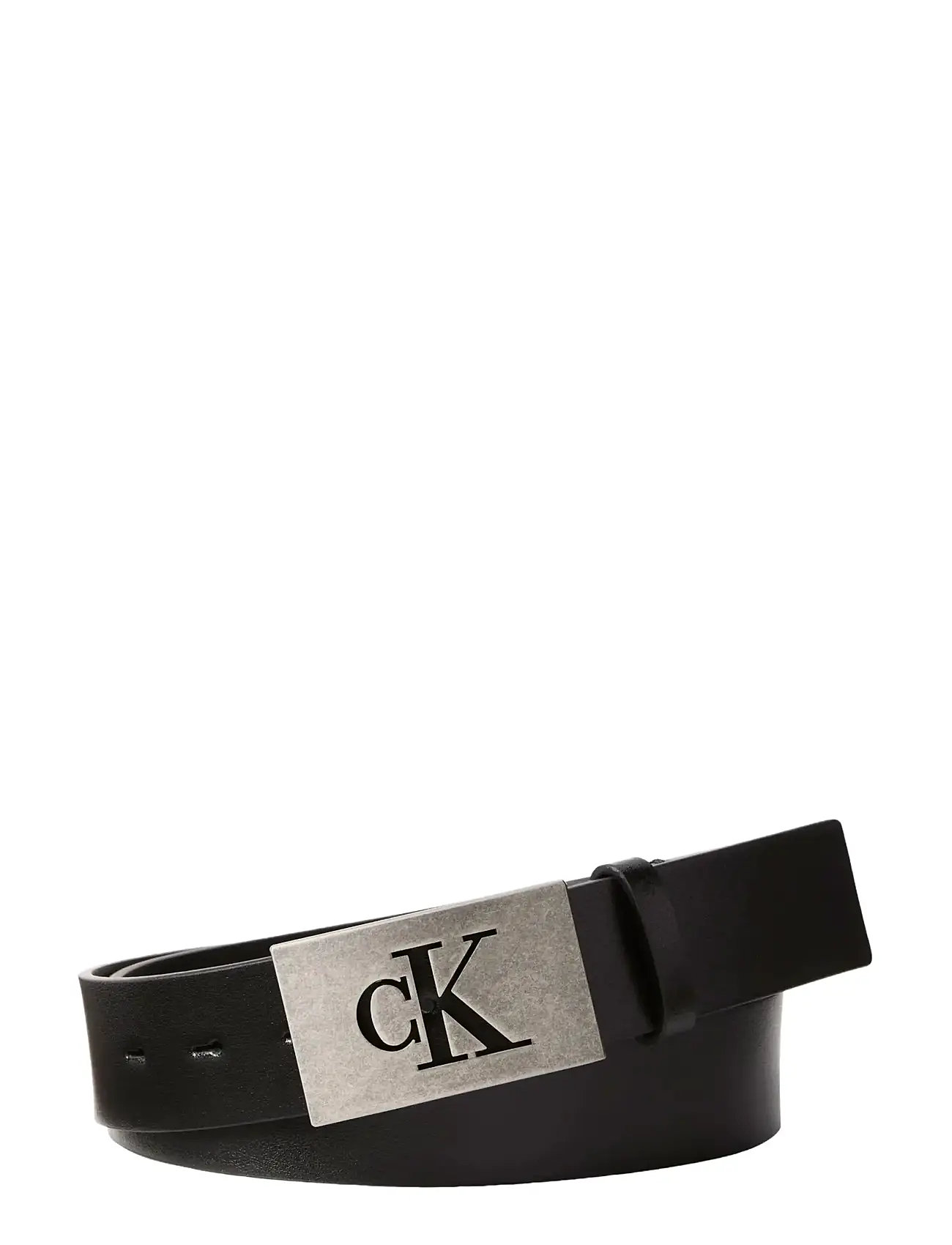 Calvin Klein Ck Plaque Smooth 35Mm, 95, Black, Bælter > Klassiske Bælter, Herre