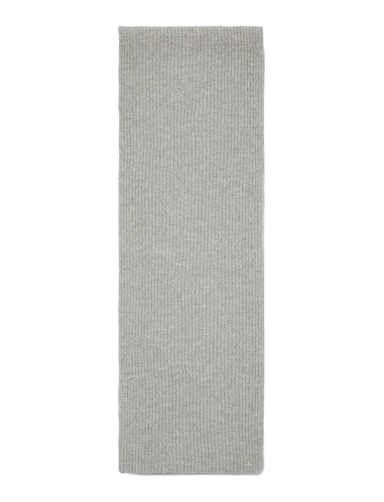 CALVIN KLEIN Ck Metal Wolle Rib Schal Grau - One Size - Damen