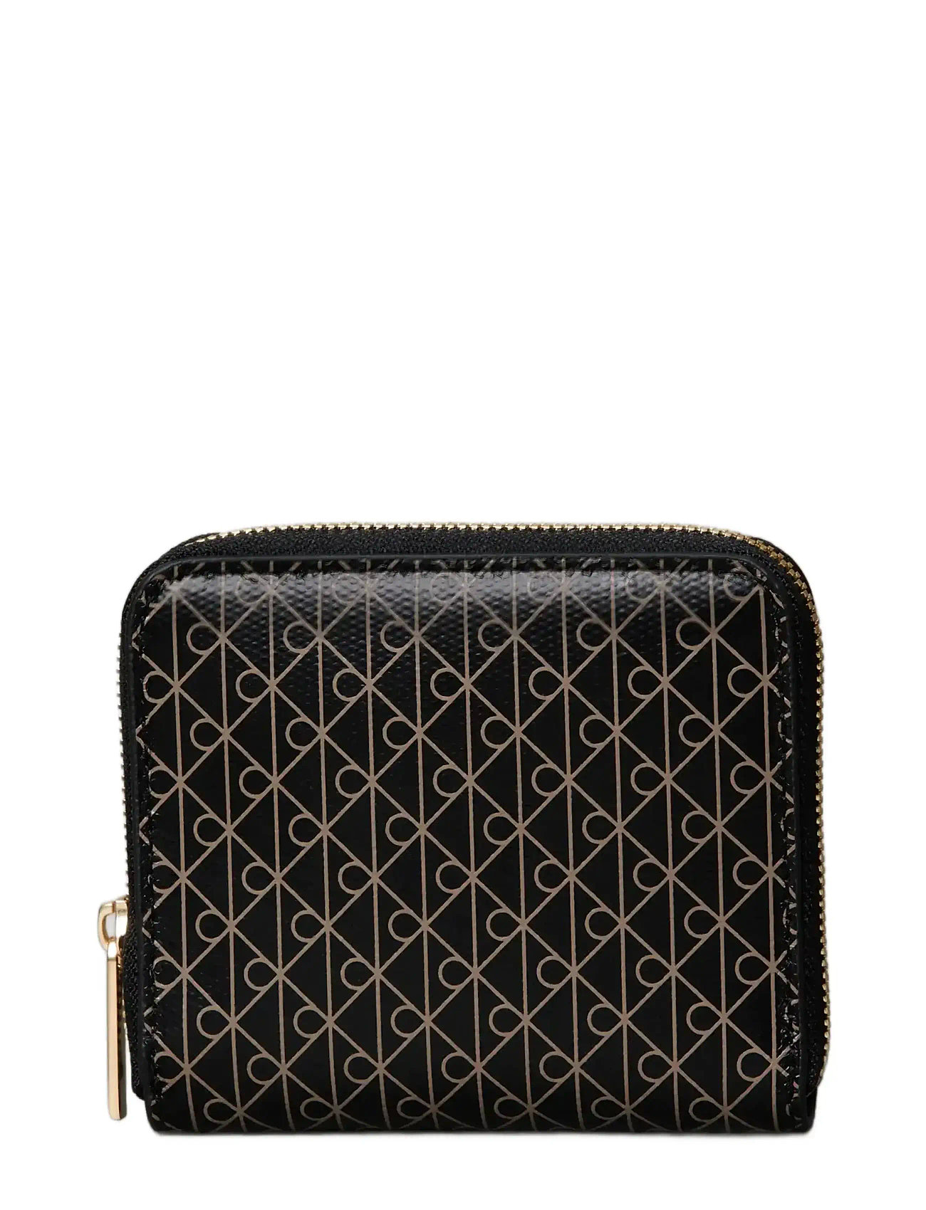 CALVIN KLEIN Emblem Aop Square Zip Around Schwarz - One Size - Damen