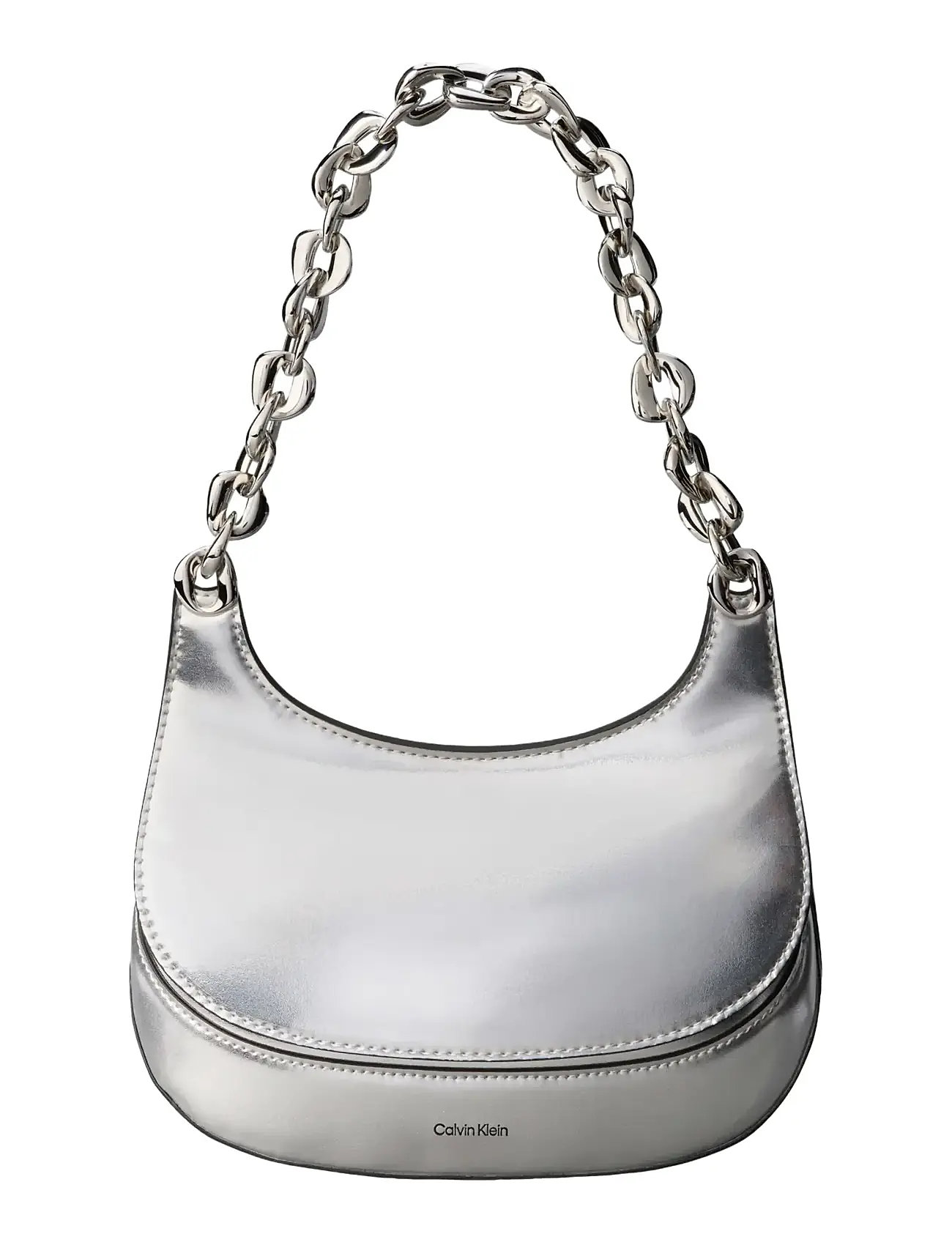 CALVIN KLEIN Chain Schulter Tasche Silber - One Size - Damen
