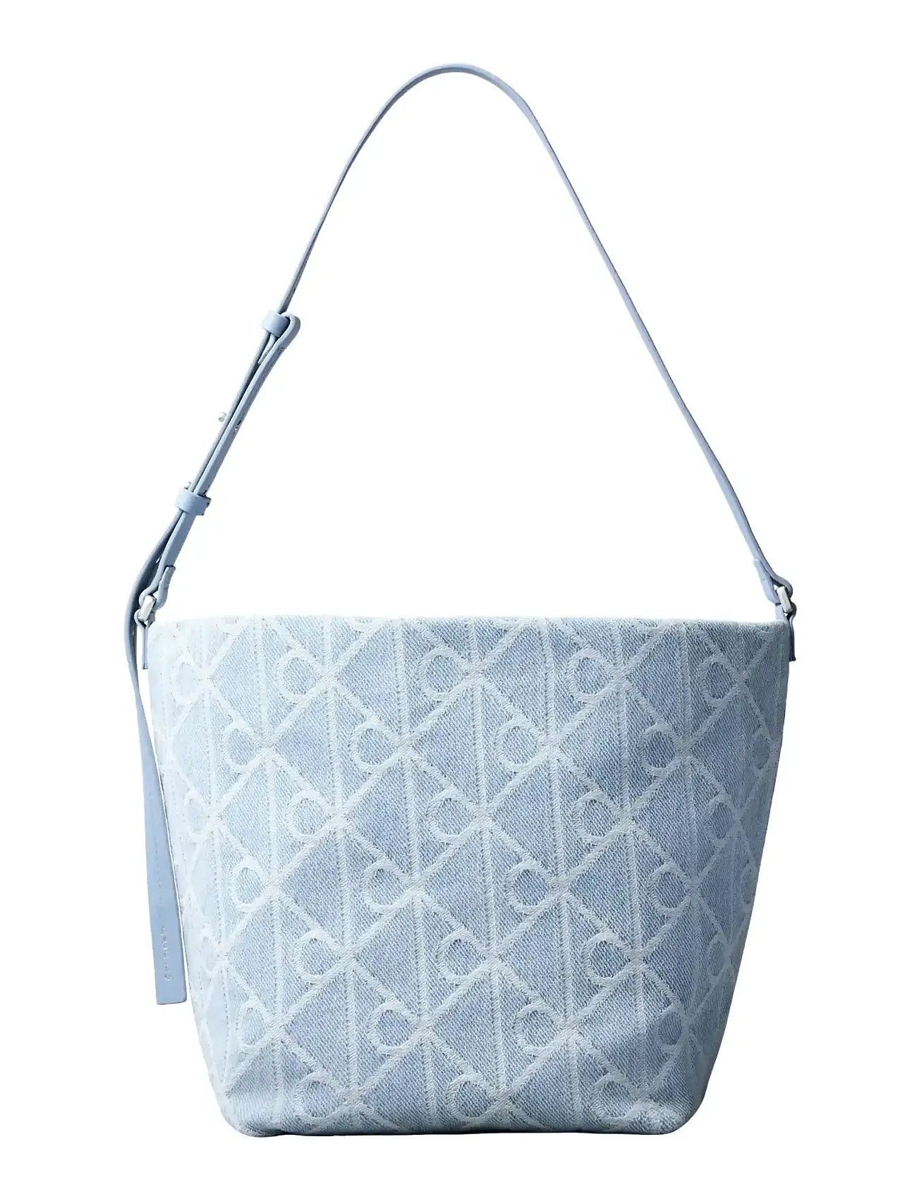 Calvin Klein Emblem Aop Denim Bucket, One Size, Blue, Tasker > Spande, Dame